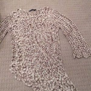 Crochet Asymmetrical sweater.